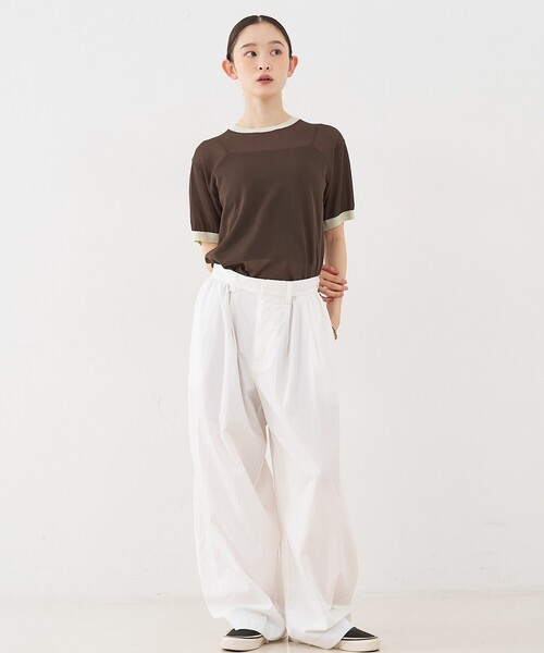 NOMINE(ノミネ)の「タック ボリュームパンツ(その他パンツ・レディース・ホワイト/ブラック/チャコールグレー・S/M)」の22枚目の写真