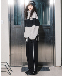 ROSE LACE SWEATPANTS(BLACK)