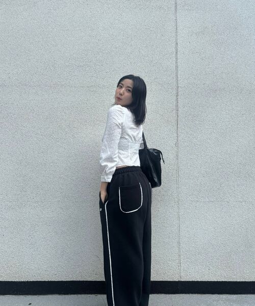 HAVISM（ヘビズム）の「ROSE LACE SWEATPANTS(BLACK)（スウェットパンツ・レディース・その他・ONE SIZE）」の6枚目の写真