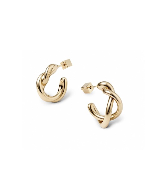Lyvi(ライビィ)の「Twisted Flow Piercing / 金属アレルギー対応(ピアス(両耳用)・レディース・シルバー/ゴールド・FREE)」の2枚目の写真