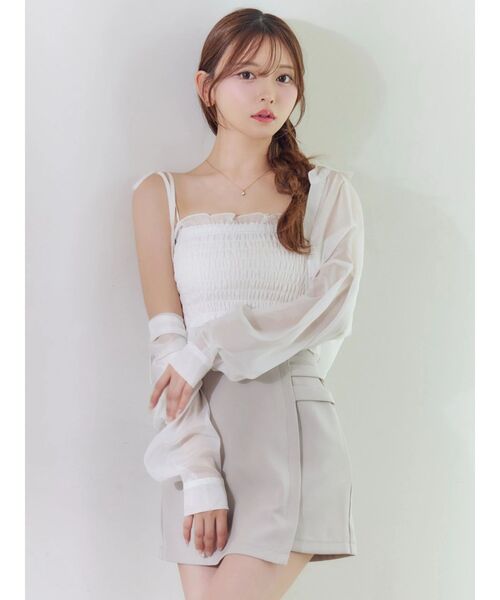 EATME（イートミー）の「BACKレースアップハイウエストスカート（スカート・レディース・グレー/ブラック・SMALL/MEDIUM）」の5枚目の写真