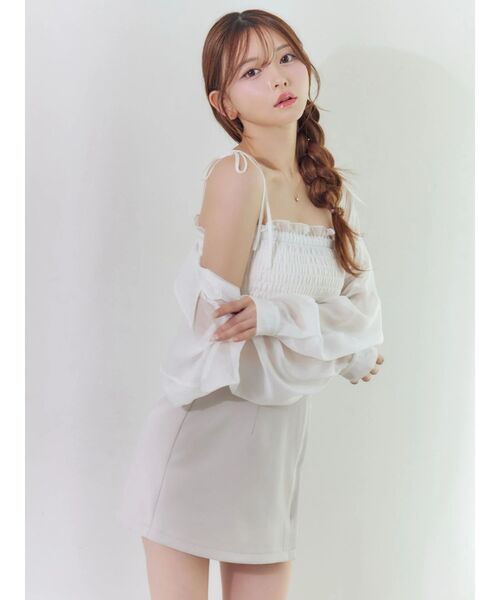 EATME（イートミー）の「BACKレースアップハイウエストスカート（スカート・レディース・グレー/ブラック・SMALL/MEDIUM）」の7枚目の写真