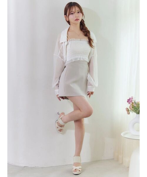 EATME（イートミー）の「BACKレースアップハイウエストスカート（スカート・レディース・グレー/ブラック・SMALL/MEDIUM）」の9枚目の写真