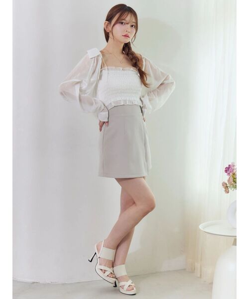 EATME（イートミー）の「BACKレースアップハイウエストスカート（スカート・レディース・グレー/ブラック・SMALL/MEDIUM）」の12枚目の写真