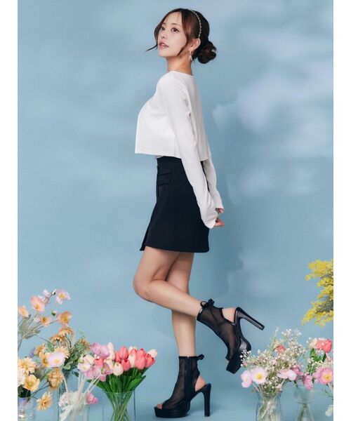 EATME（イートミー）の「BACKレースアップハイウエストスカート（スカート・レディース・グレー/ブラック・SMALL/MEDIUM）」の18枚目の写真