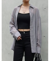 [2026S/S COLLECTION]2WAYシャイニーシアーシャツ