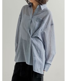 [2026S/S COLLECTION]2WAYシャイニーシアーシャツ