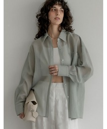 [2026S/S COLLECTION]2WAYシャイニーシアーシャツ