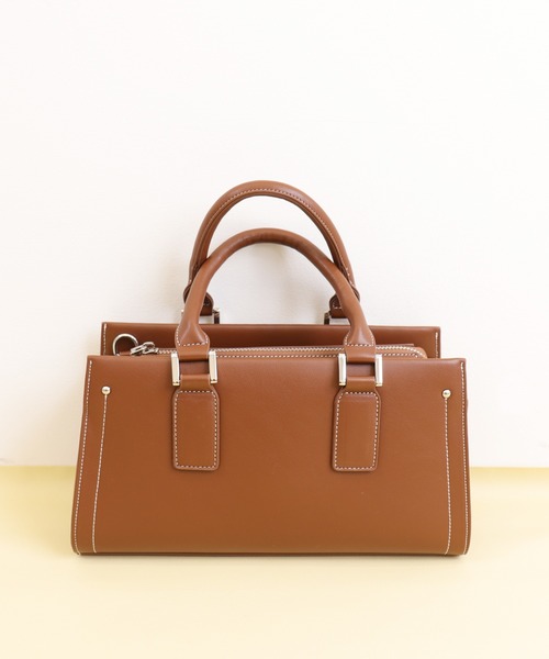 artemis by DIANA（アルテミスバイダイアナ）の「ショルダーベルト付属 2WAYスカーフリボンバッグ（ハンドバッグ・レディース・ホワイト/ブラウン/イエロー/ブラック・FREE）」の19枚目の写真