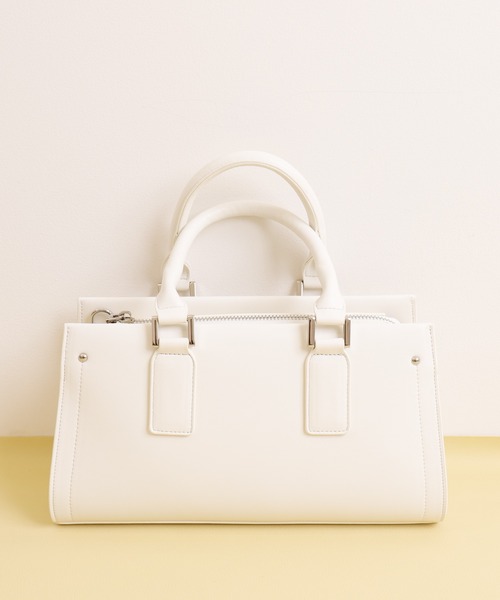 artemis by DIANA（アルテミスバイダイアナ）の「ショルダーベルト付属 2WAYスカーフリボンバッグ（ハンドバッグ・レディース・ホワイト/ブラウン/イエロー/ブラック・FREE）」の16枚目の写真