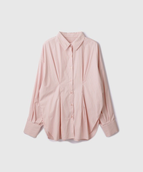 VICKY(ビッキー)の「ストライプウエストタックシャツ≪手洗い可能≫(シャツ/ブラウス・レディース・ピンク系その他/ブルー系その他/イエロー系その他・M)」の10枚目の写真