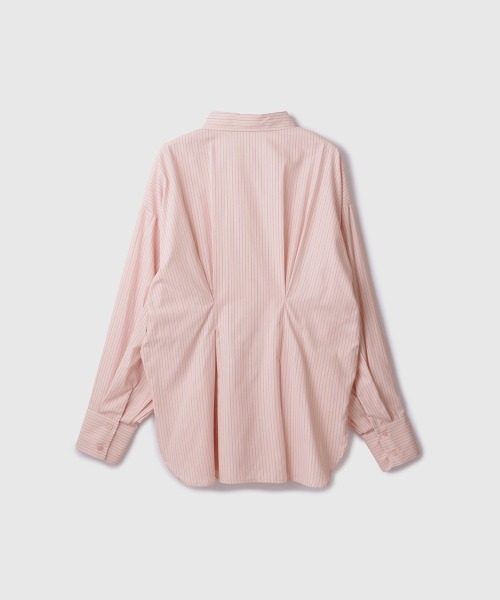 VICKY(ビッキー)の「ストライプウエストタックシャツ≪手洗い可能≫(シャツ/ブラウス・レディース・ピンク系その他/ブルー系その他/イエロー系その他・M)」の9枚目の写真