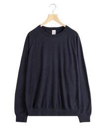 GOLD（ゴールド）の「GOLD / ゴールド：Super 140s WASHBLE WOOL RAGLAN CREW NECK SHIRT：25B-GL69413[MUS]（Tシャツ/カットソー）」