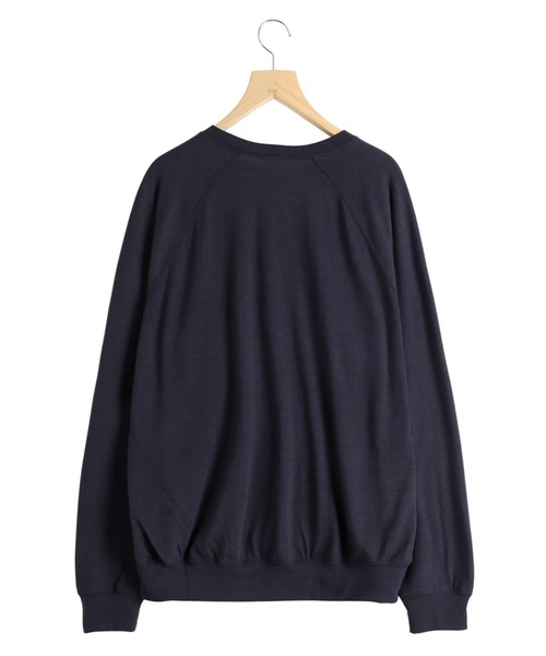 GOLD（ゴールド）の「GOLD / ゴールド：Super 140s WASHBLE WOOL RAGLAN CREW NECK SHIRT：25B-GL69413[MUS]（Tシャツ/カットソー・メンズ・チャコールグレー/ネイビー・L/M）」の18枚目の写真