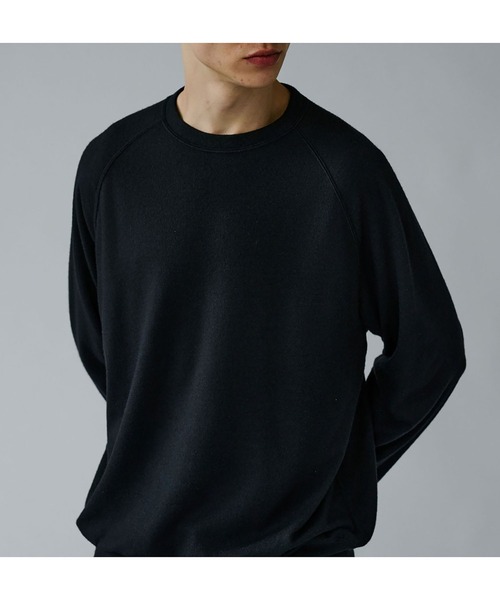 GOLD（ゴールド）の「GOLD / ゴールド：Super 140s WASHBLE WOOL RAGLAN CREW NECK SHIRT：25B-GL69413[MUS]（Tシャツ/カットソー・メンズ・チャコールグレー/ネイビー・L/M）」の14枚目の写真