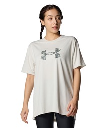 【別注】アンダーアーマー  UAテック オーバーサイズド ビッグロゴ Tシャツ 限定コラボ