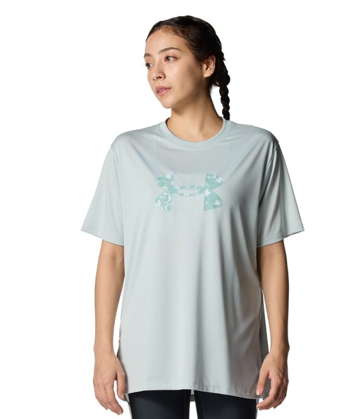 UNDER ARMOUR(アンダーアーマー)の「【別注】アンダーアーマー UAテック オーバーサイズド ビッグロゴ Tシャツ 限定コラボ(Tシャツ/カットソー・レディース・グリーン/ネイビー/ブラック/オフホワイト・XL/L/M/S)」の1枚目の写真