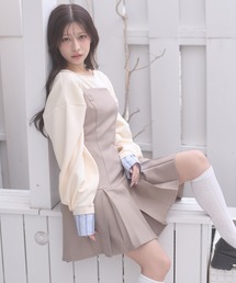 pleats mini camisole dress / プリーツミニキャミワンピース