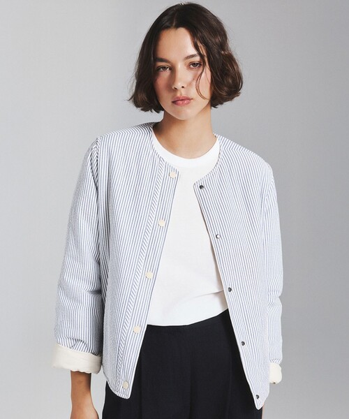 ECOALF(エコアルフ)の「GABI リバーシブル ジャケット / GABI JACKET WOMAN(ブルゾン・レディース・ブラウン系その他4/ブルー系その他2/ホワイト系その他・S)」の3枚目の写真