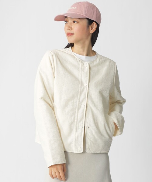 ECOALF(エコアルフ)の「GABI リバーシブル ジャケット / GABI JACKET WOMAN(ブルゾン・レディース・ブラウン系その他4/ブルー系その他2/ホワイト系その他・S)」の4枚目の写真