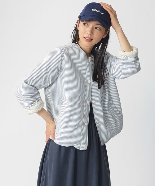 ECOALF(エコアルフ)の「GABI リバーシブル ジャケット / GABI JACKET WOMAN(ブルゾン・レディース・ブラウン系その他4/ブルー系その他2/ホワイト系その他・S)」の6枚目の写真