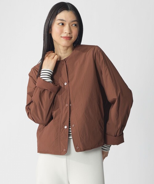 ECOALF(エコアルフ)の「GABI リバーシブル ジャケット / GABI JACKET WOMAN(ブルゾン・レディース・ブラウン系その他4/ブルー系その他2/ホワイト系その他・S)」の10枚目の写真