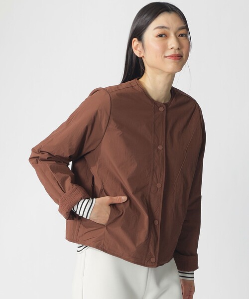 ECOALF(エコアルフ)の「GABI リバーシブル ジャケット / GABI JACKET WOMAN(ブルゾン・レディース・ブラウン系その他4/ブルー系その他2/ホワイト系その他・S)」の11枚目の写真