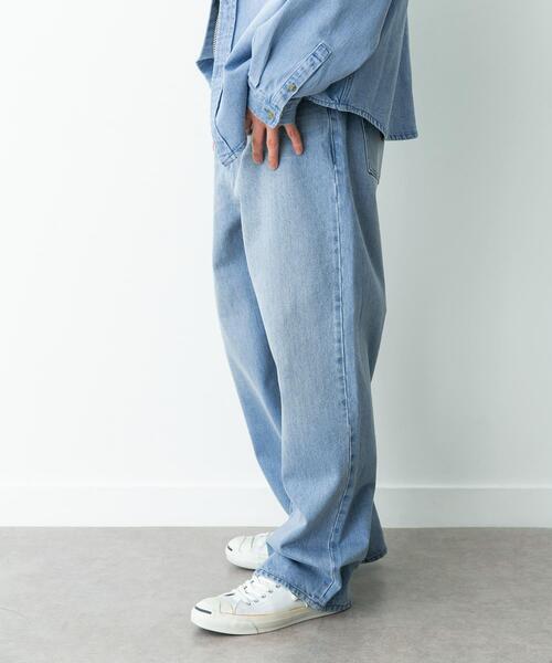 RED KAP（レッドキャップ）の「『別注』RED KAP×Sonny Label　ワイドデニムパンツ（デニムパンツ・メンズ・インディゴブルー/ライトインディゴブルー・LARGE/MEDIUM）」の4枚目の写真