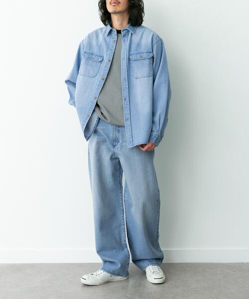 RED KAP（レッドキャップ）の「『別注』RED KAP×Sonny Label　ワイドデニムパンツ（デニムパンツ・メンズ・インディゴブルー/ライトインディゴブルー・LARGE/MEDIUM）」の10枚目の写真