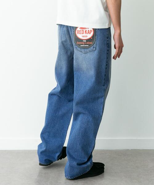 RED KAP（レッドキャップ）の「『別注』RED KAP×Sonny Label　ワイドデニムパンツ（デニムパンツ・メンズ・インディゴブルー/ライトインディゴブルー・LARGE/MEDIUM）」の3枚目の写真