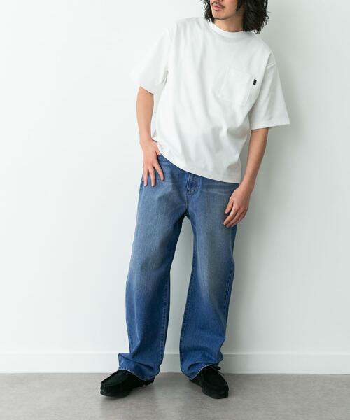 RED KAP（レッドキャップ）の「『別注』RED KAP×Sonny Label　ワイドデニムパンツ（デニムパンツ・メンズ・インディゴブルー/ライトインディゴブルー・LARGE/MEDIUM）」の4枚目の写真