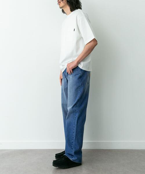 RED KAP（レッドキャップ）の「『別注』RED KAP×Sonny Label　ワイドデニムパンツ（デニムパンツ・メンズ・インディゴブルー/ライトインディゴブルー・LARGE/MEDIUM）」の6枚目の写真