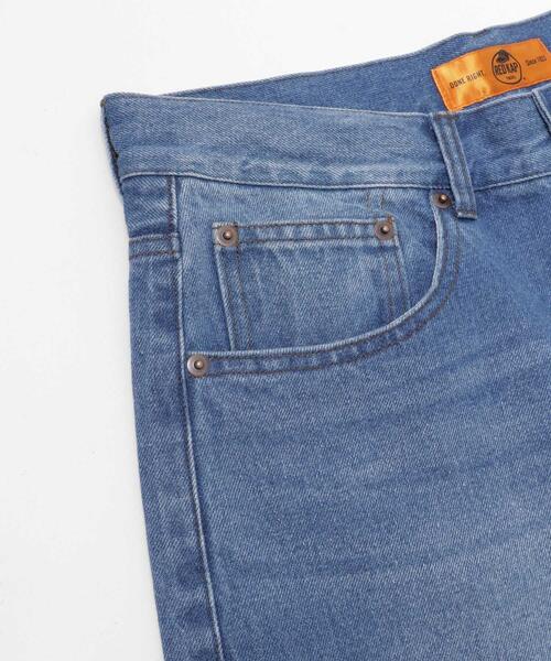 RED KAP（レッドキャップ）の「『別注』RED KAP×Sonny Label　ワイドデニムパンツ（デニムパンツ・メンズ・インディゴブルー/ライトインディゴブルー・LARGE/MEDIUM）」の9枚目の写真