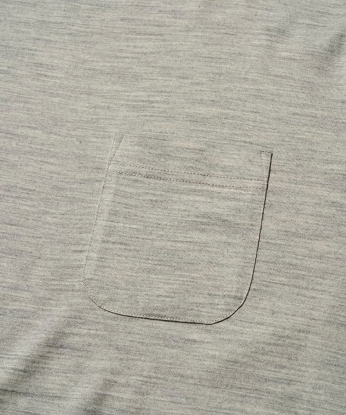 STONEMASTER（ストーンマスター ）の「WASHABLE JAPANESE WOOL S/S TEE｜ウォッシャブルジャパニーズウールショートスリーブTシャツ（Tシャツ/カットソー・メンズ・チャコール/グレー・S/M/XL/L）」の4枚目の写真
