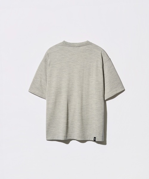 STONEMASTER（ストーンマスター ）の「WASHABLE JAPANESE WOOL S/S TEE｜ウォッシャブルジャパニーズウールショートスリーブTシャツ（Tシャツ/カットソー・メンズ・チャコール/グレー・S/M/XL/L）」の3枚目の写真