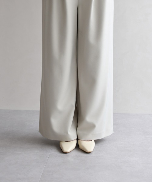 31 Sons de mode(トランテアン ソン ドゥ モード)の「2026春夏新作 リボンモチーフコンビネゾン(つなぎ/オールインワン・レディース・グリーン/グレイッシュベージュ/ブラック・M/S)」の9枚目の写真