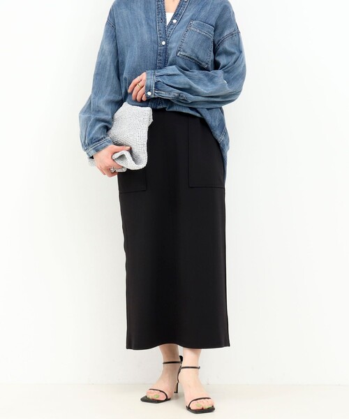 MICO COULIER（ミコクリエ）の「CICA配合サークルストレッチスカート（スカート・レディース・オリーブ/ブラック・36/38）」の11枚目の写真