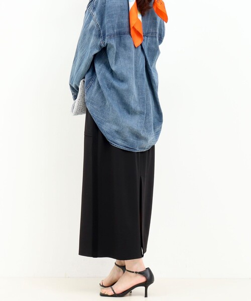 MICO COULIER（ミコクリエ）の「CICA配合サークルストレッチスカート（スカート・レディース・オリーブ/ブラック・36/38）」の14枚目の写真