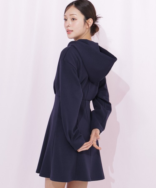 JILL by JILL STUART(ジルバイジルスチュアート)の「ダイバーフーディーミニワンピース(ワンピース・レディース・ネイビー/グレー/ピンク・FREE)」の13枚目の写真