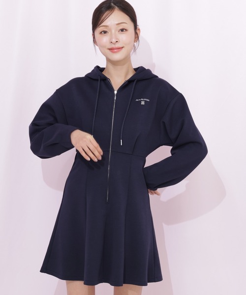 JILL by JILL STUART(ジルバイジルスチュアート)の「ダイバーフーディーミニワンピース(ワンピース・レディース・ネイビー/グレー/ピンク・FREE)」の6枚目の写真