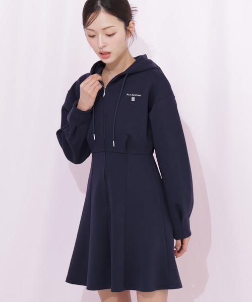 JILL by JILL STUART(ジルバイジルスチュアート)の「ダイバーフーディーミニワンピース(ワンピース・レディース・ネイビー/グレー/ピンク・FREE)」の8枚目の写真