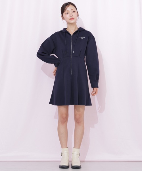 JILL by JILL STUART(ジルバイジルスチュアート)の「ダイバーフーディーミニワンピース(ワンピース・レディース・ネイビー/グレー/ピンク・FREE)」の10枚目の写真