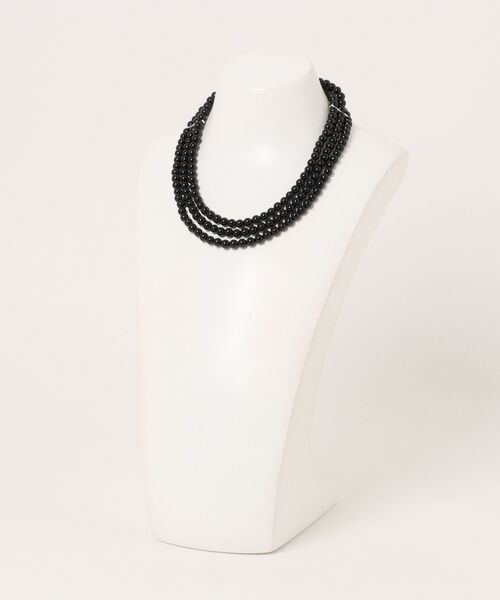 IRIS47（イリスフォーセブン）の「【IRIS 47】fabiana onyx necklace/ファビアナ オニキス ネックレス（ネックレス・レディース・ブラック・FREE）」の7枚目の写真