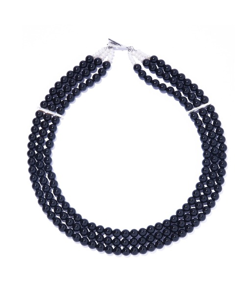IRIS47（イリスフォーセブン）の「【IRIS 47】fabiana onyx necklace/ファビアナ オニキス ネックレス（ネックレス・レディース・ブラック・FREE）」の3枚目の写真