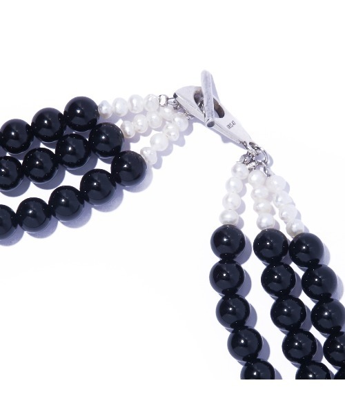 IRIS47（イリスフォーセブン）の「【IRIS 47】fabiana onyx necklace/ファビアナ オニキス ネックレス（ネックレス・レディース・ブラック・FREE）」の4枚目の写真