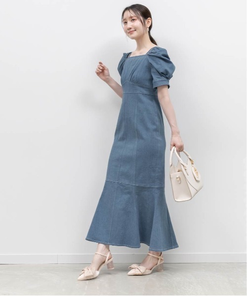 RANDA(ランダ)の「ストレッチデニムマーメイドワンピース(ワンピース・レディース・ブルー/インディゴブルー・0/1)」の11枚目の写真