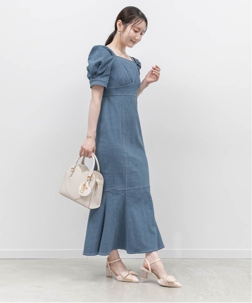 RANDA(ランダ)の「ストレッチデニムマーメイドワンピース(ワンピース・レディース・ブルー/インディゴブルー・0/1)」の12枚目の写真