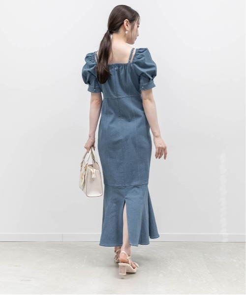RANDA(ランダ)の「ストレッチデニムマーメイドワンピース(ワンピース・レディース・ブルー/インディゴブルー・0/1)」の13枚目の写真