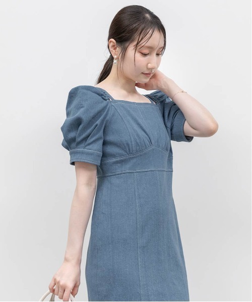 RANDA(ランダ)の「ストレッチデニムマーメイドワンピース(ワンピース・レディース・ブルー/インディゴブルー・0/1)」の14枚目の写真