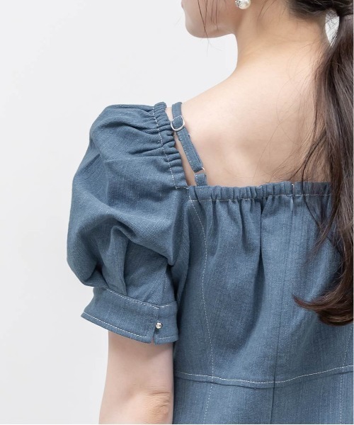 RANDA(ランダ)の「ストレッチデニムマーメイドワンピース(ワンピース・レディース・ブルー/インディゴブルー・0/1)」の15枚目の写真